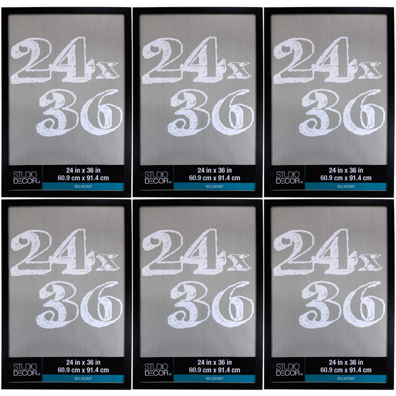6 Pack: Black 24" x 36" Belmont Frame by Studio Décor®